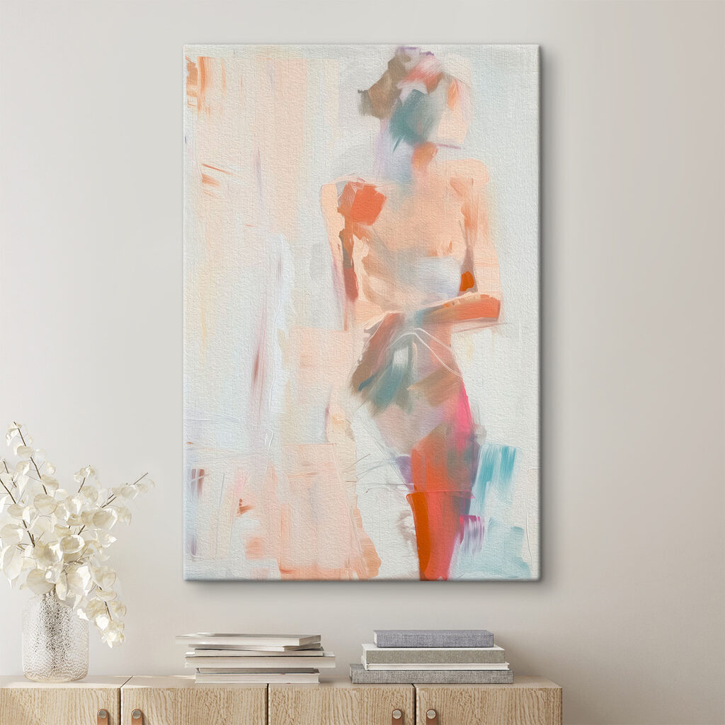 A painting of a woman