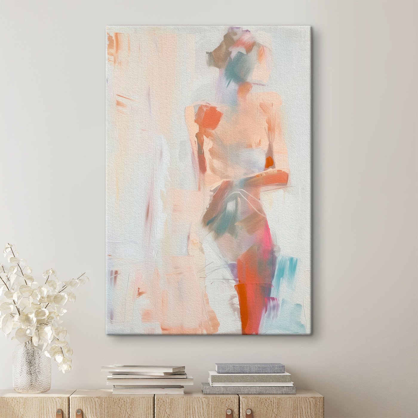 A painting of a woman