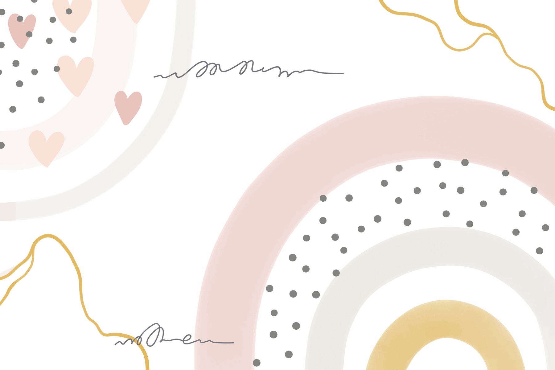 Biele pozadie s ružovými a sivými kruhmi a bodkami u99373p - Biele pozadie s ružovými a sivými kruhmi a bodkami - tegory