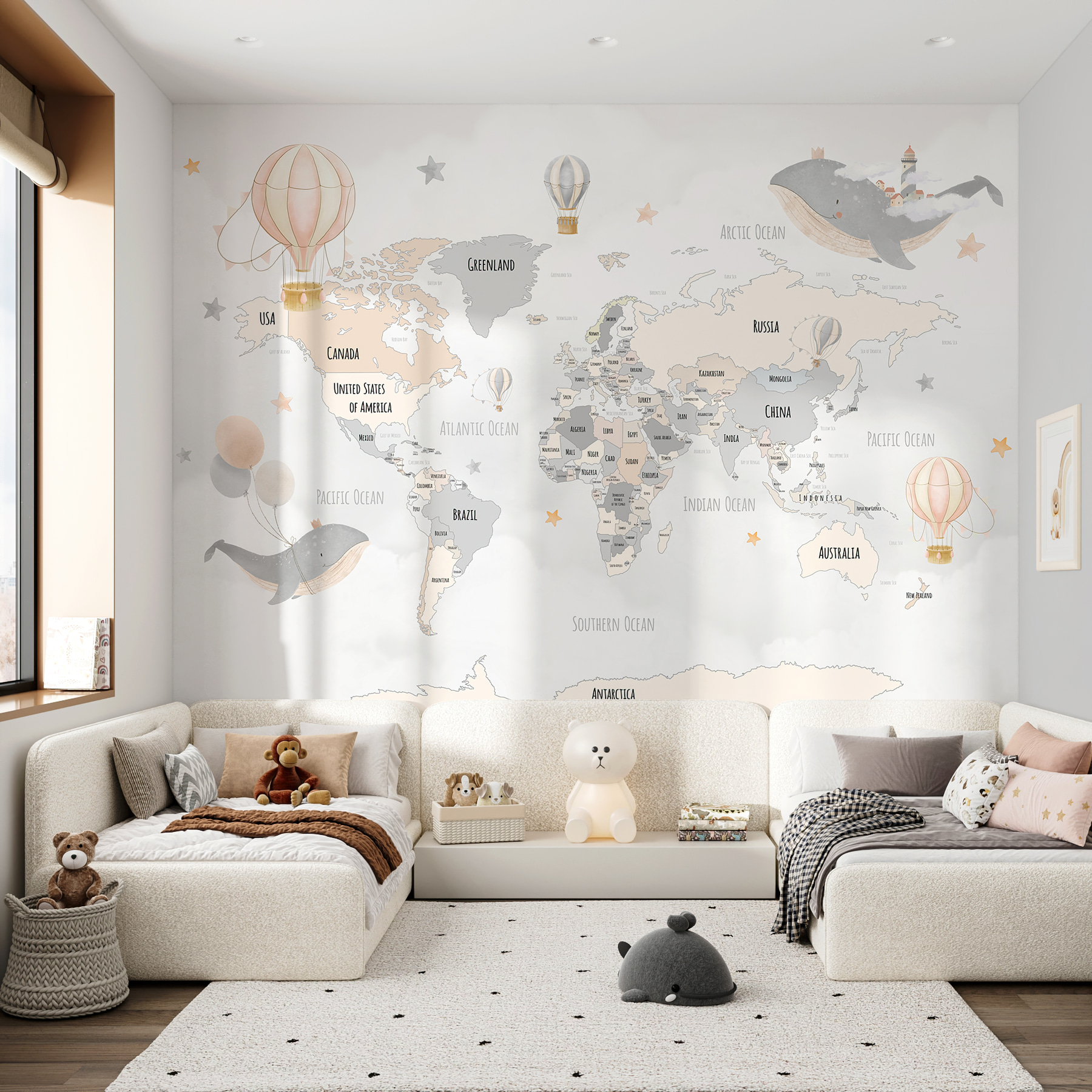 w00680v1pir1ms - Mapa sveta s teplovzdušnými balónmi - tegory