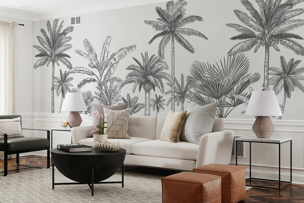 A group of palm trees