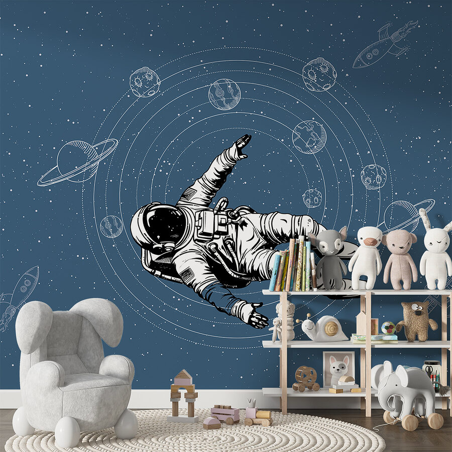 Astronaut vznášajúci sa vo vesmíre