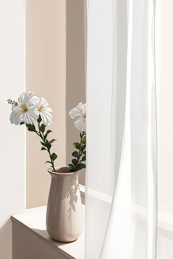 A white flowers in a vase A white flowers in a vase