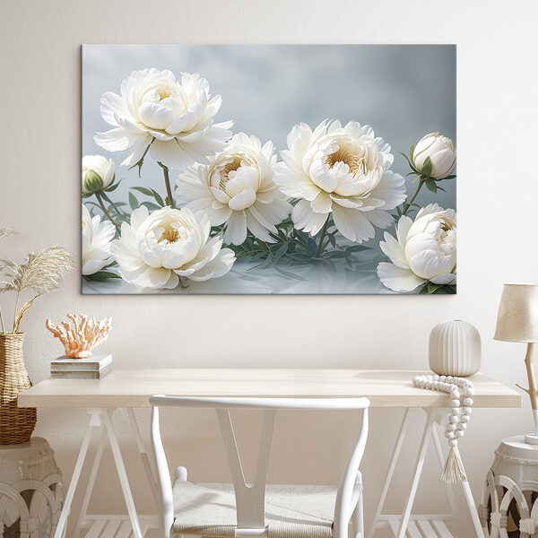 A group of white flowers A group of white flowers