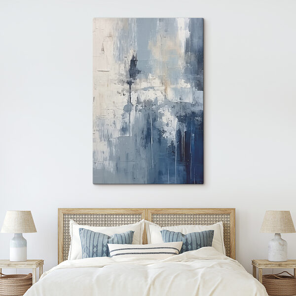 Calm shades of blue and white blend