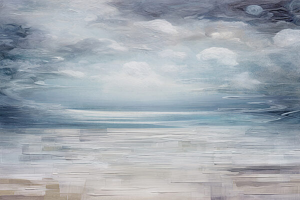 A landscape with clouds and blue sky