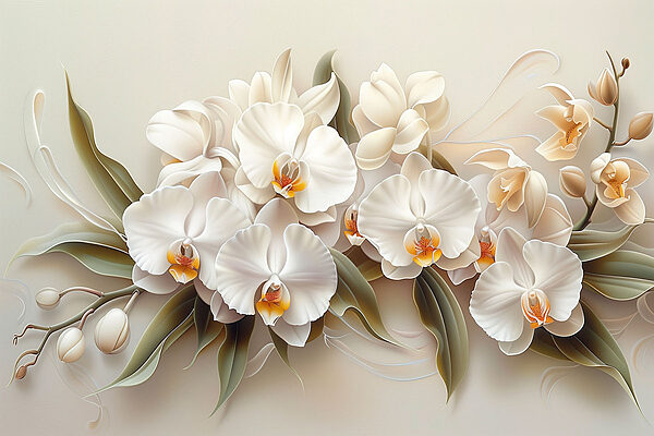 A group of white flowers