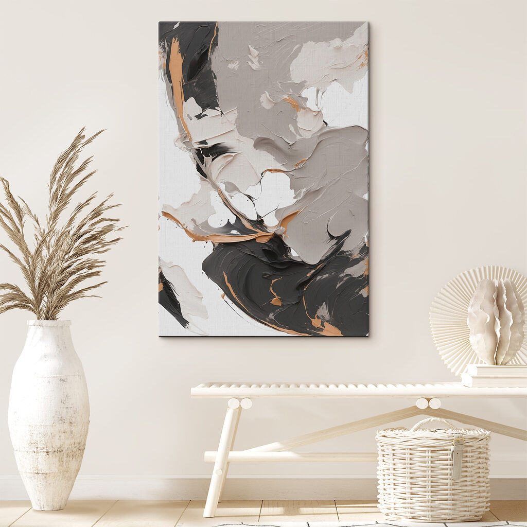 Abstract swirls of earthy tones