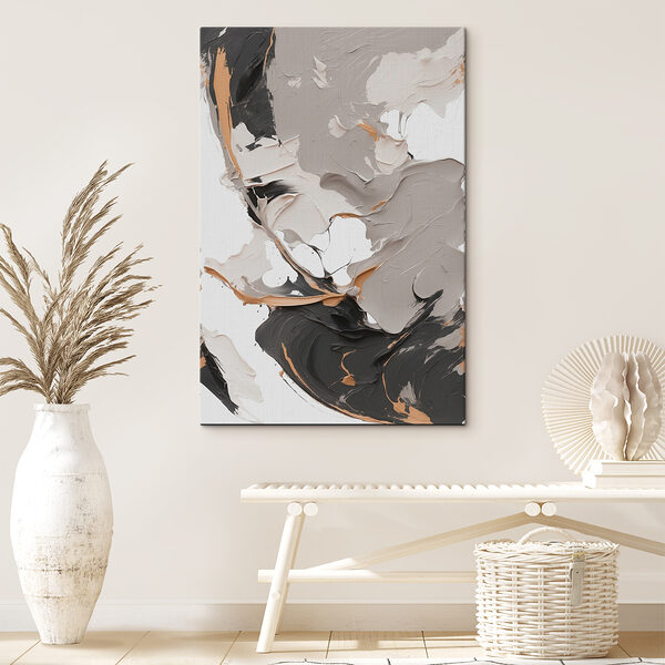 Abstract swirls of earthy tones