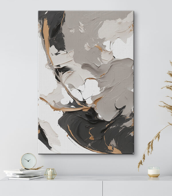 Abstract swirls of earthy tones