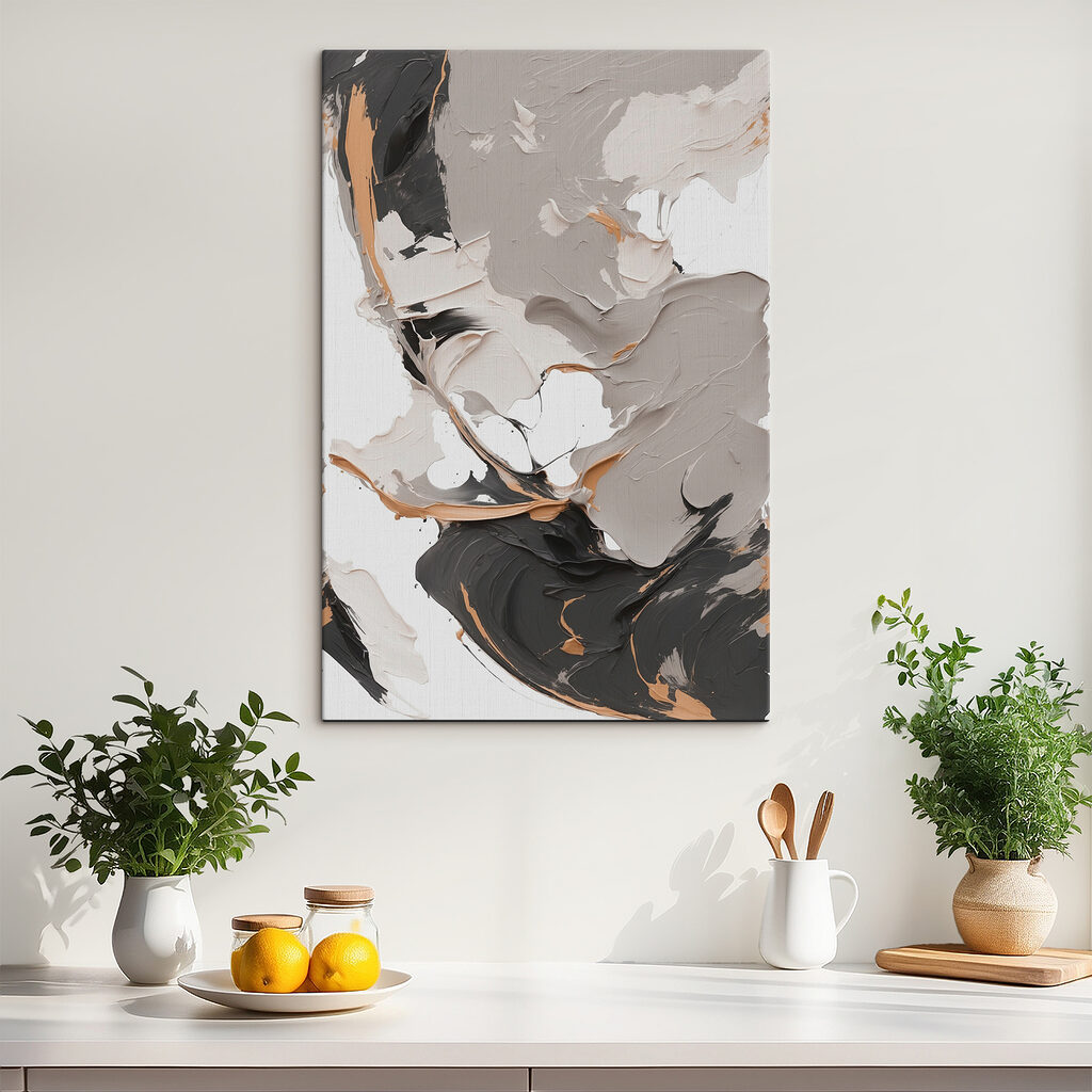 Abstract swirls of earthy tones