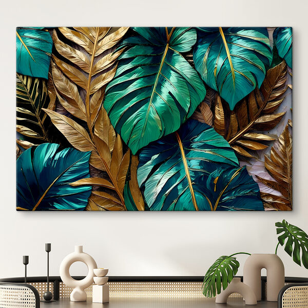 Tropical leaves in vibrant colors Tropical leaves in vibrant colors