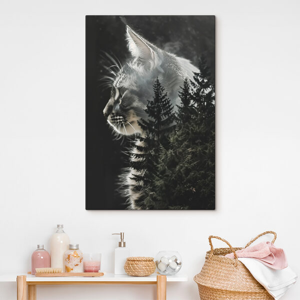A cat looking out of a window