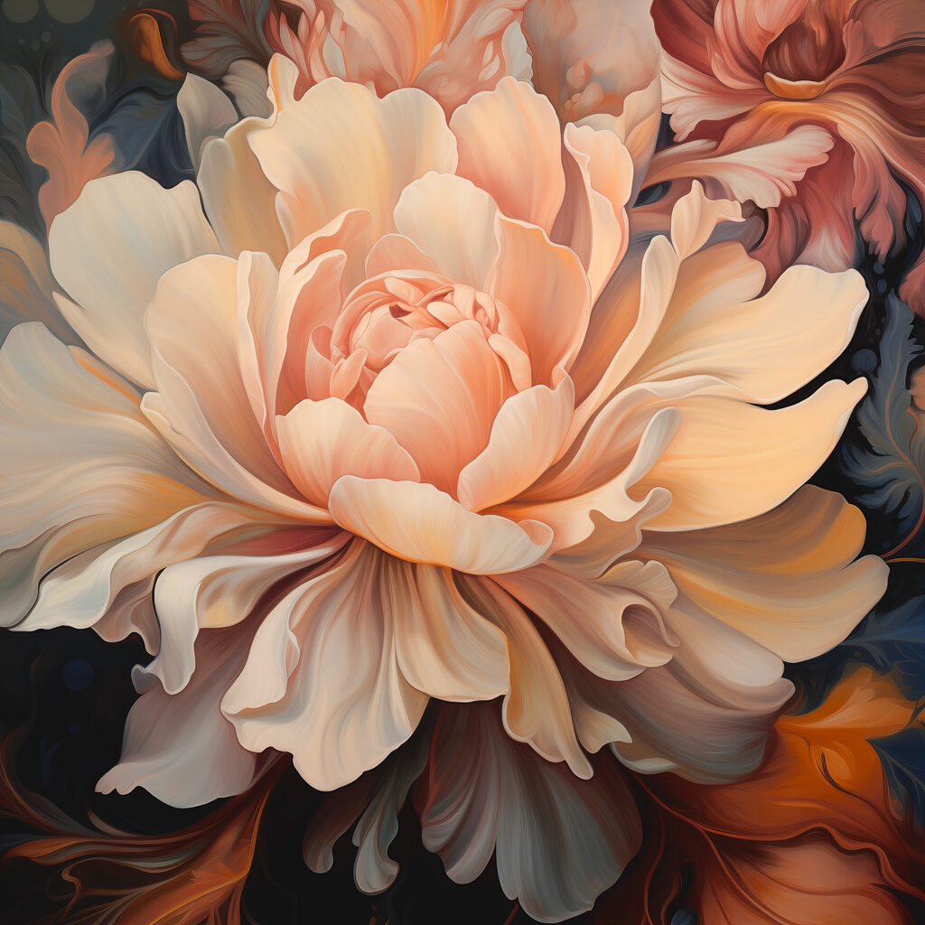 Elegant petals in soft hues