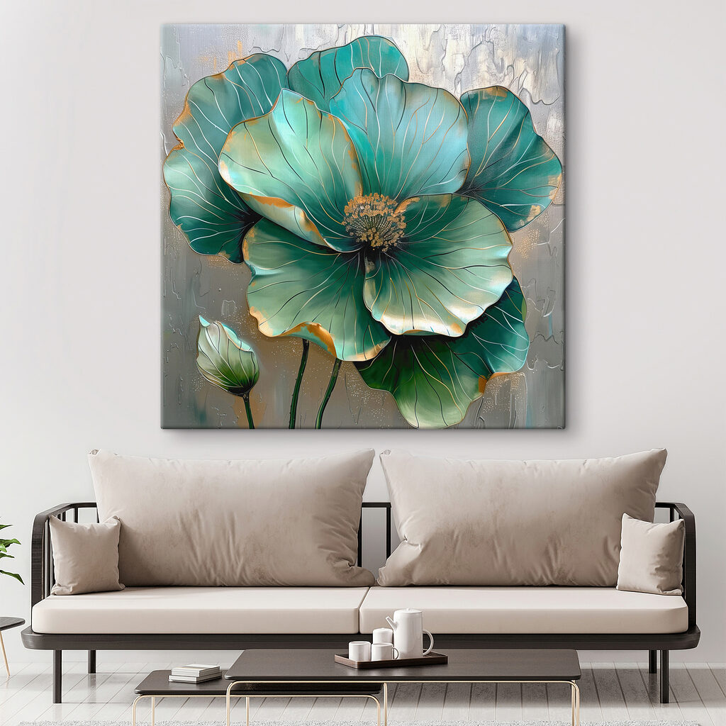 A painting of a flower A painting of a flower