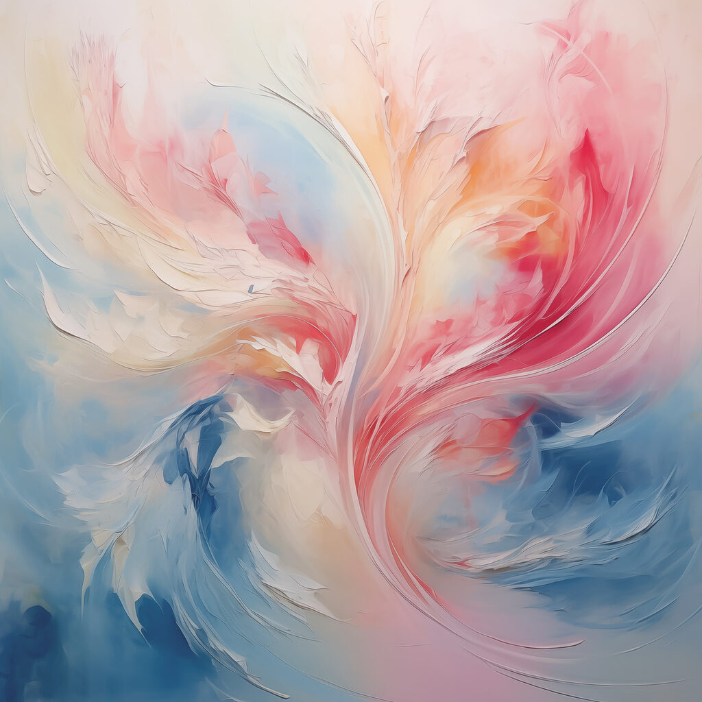A colorful swirls of paint A colorful swirls of paint