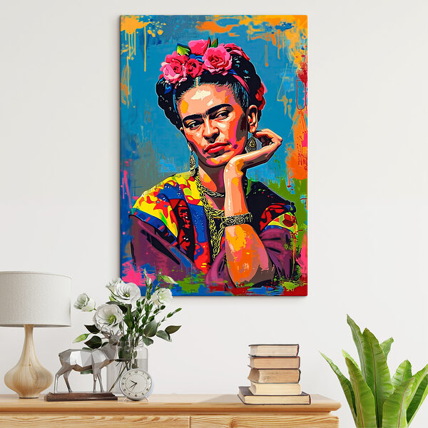 A painting of a woman with flowers in her hair A painting of a woman with flowers in her hair
