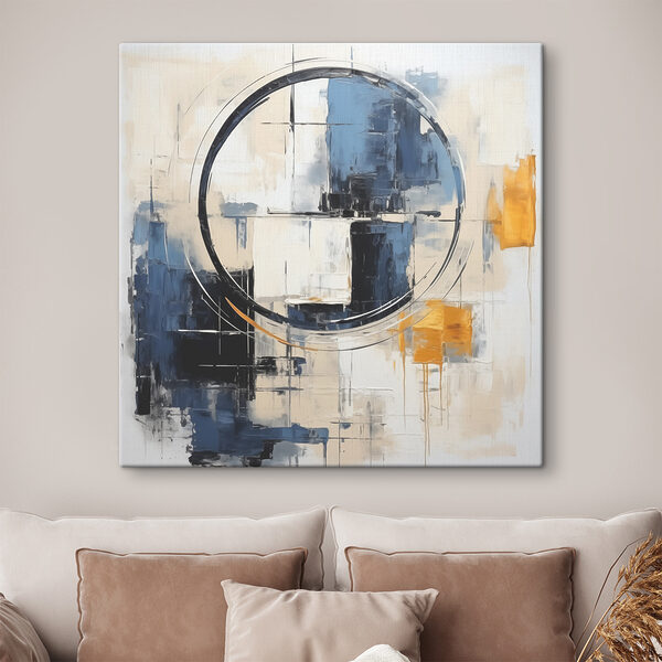 A painting of a circle