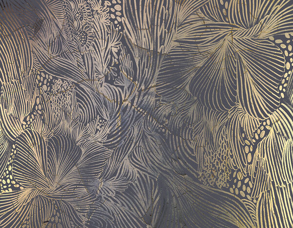 Detail steny s líniami Nazca v pozadí Detail steny s líniami Nazca v pozadí