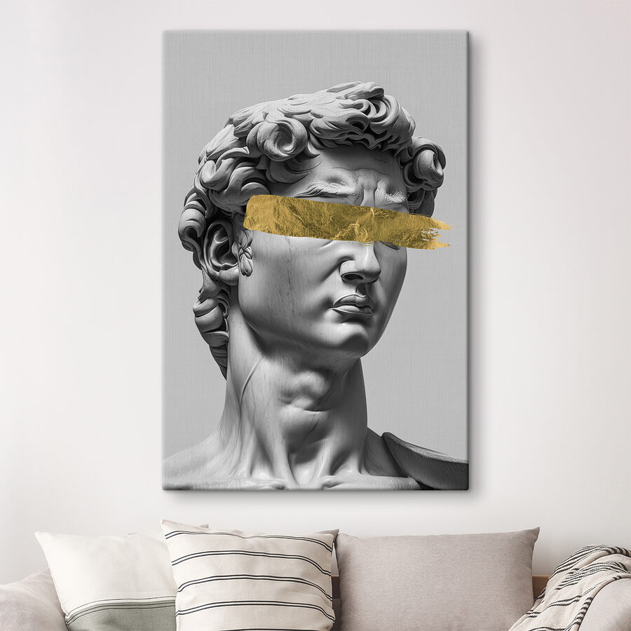 Socha s výrazným akcentom ťahu štetcom.