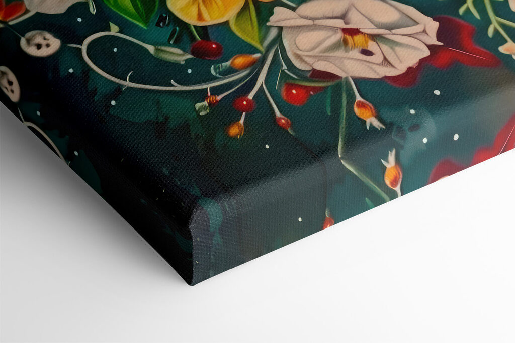 A colorful heart with flowers A colorful heart with flowers