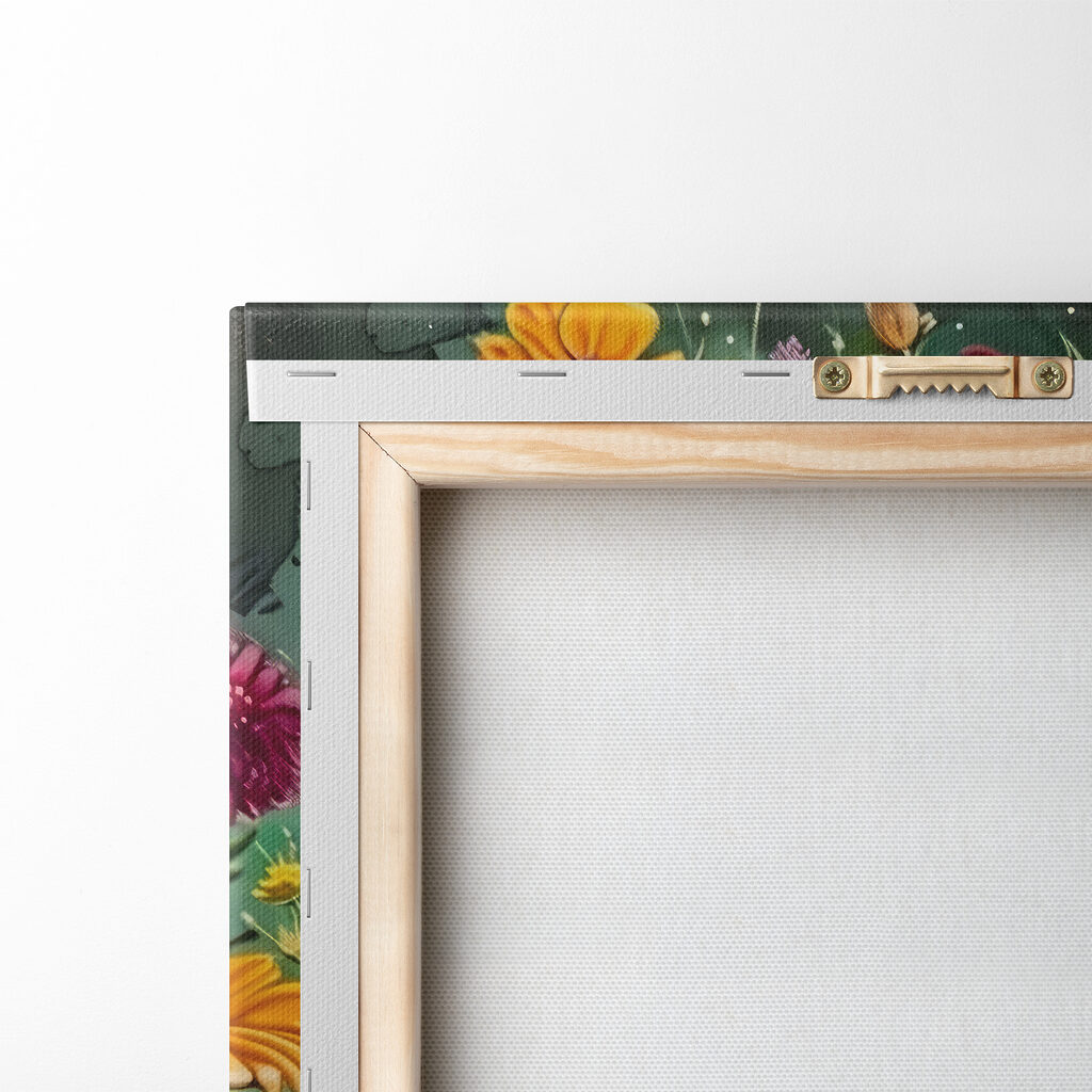 A colorful heart with flowers A colorful heart with flowers