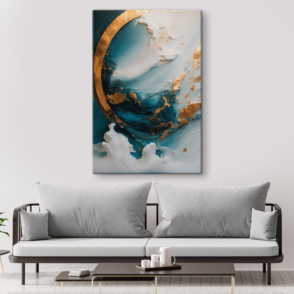 A close up of a painting A close up of a painting