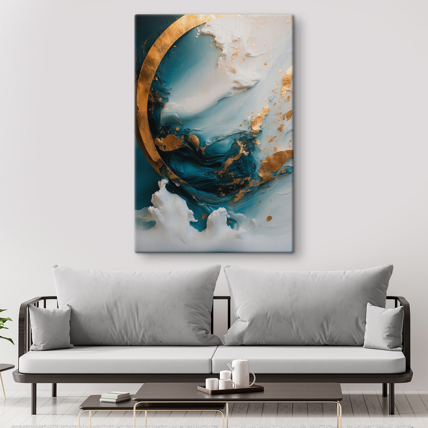 A close up of a painting A close up of a painting