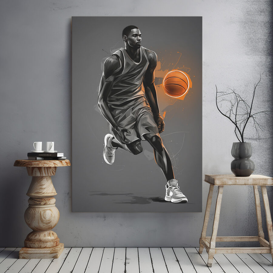 Basketbalista s loptou Basketbalista s loptou