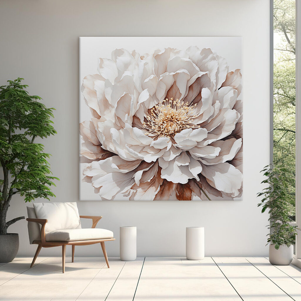 A close up of a flower