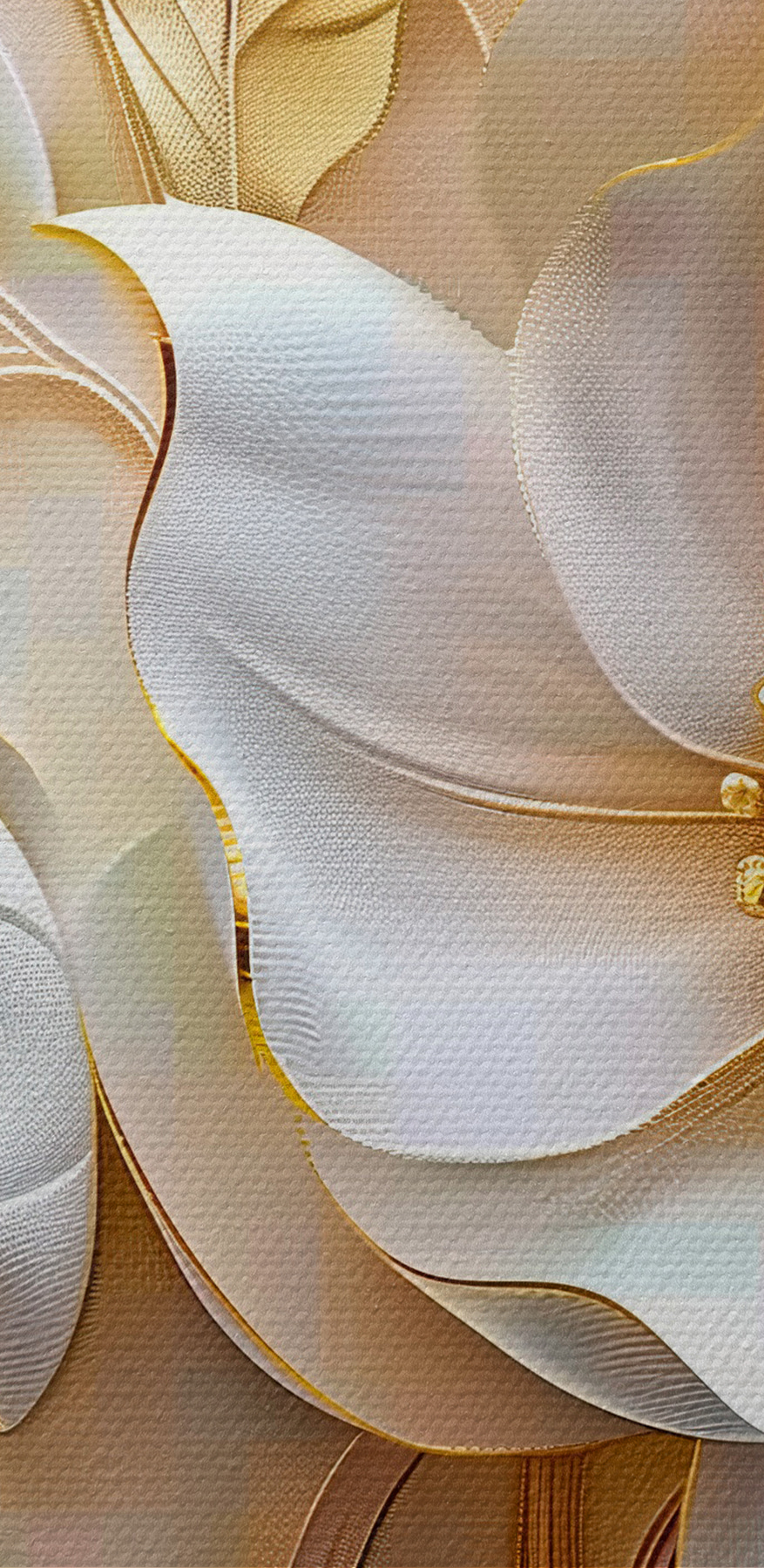Elegantný kvetinový dizajn s bielymi kvetmi