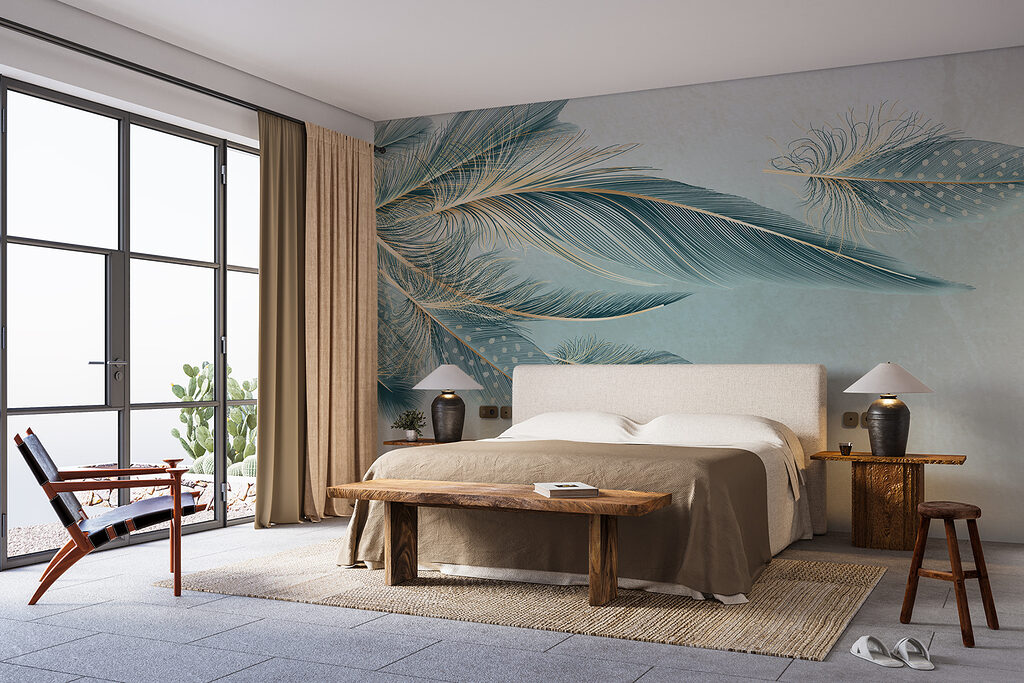 A group of feathers on a white background A group of feathers on a white background