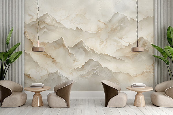 A white and brown marble