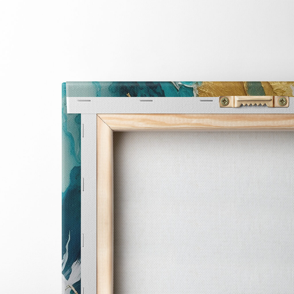 Abstract art with vibrant teal hues Abstract art with vibrant teal hues