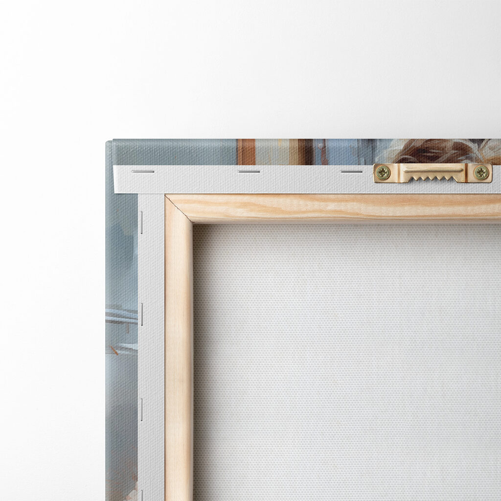 A woman holding flowers in a train