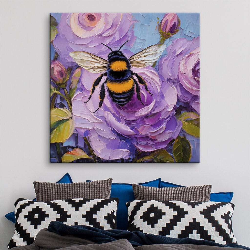 A bee on a flower A bee on a flower