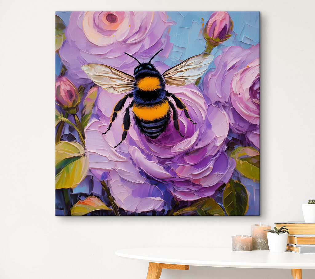 A bee on a flower A bee on a flower