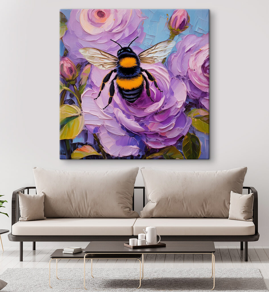 A bee on a flower A bee on a flower