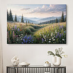 Obraz Pole kvetov a stromov