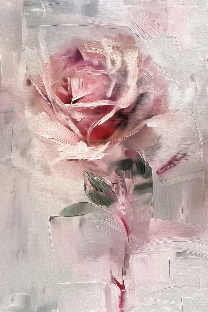 Delicate rose in soft hues Delicate rose in soft hues