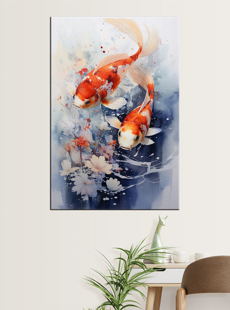 Pair of fish swimming in water Pair of fish swimming in water