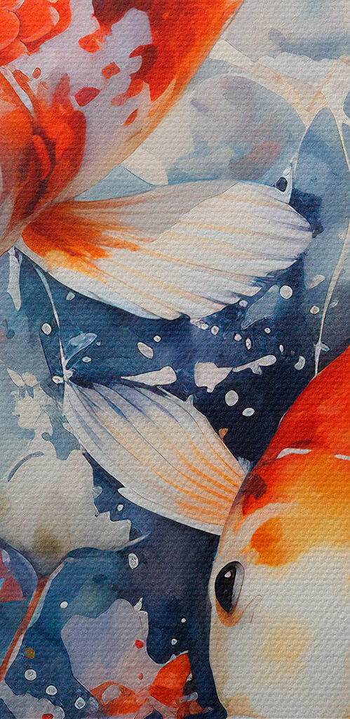 Pair of fish swimming in water Pair of fish swimming in water