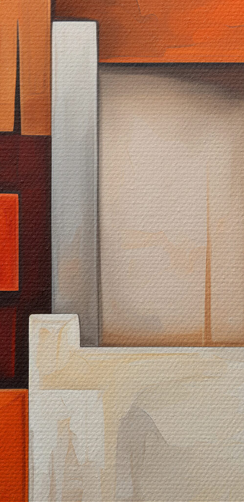 Painting of a colorful pattern Painting of a colorful pattern