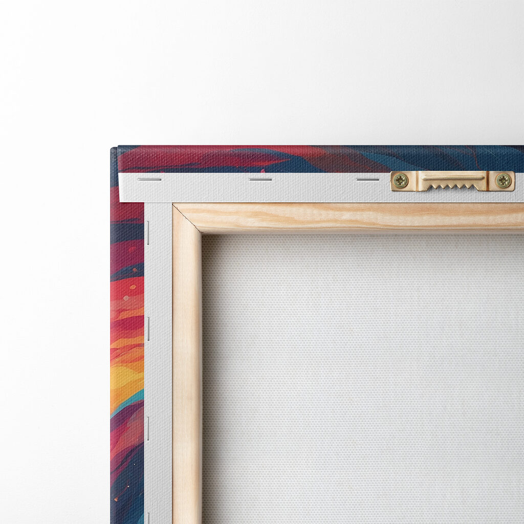 Cat sitting in front of a colorful swirl Cat sitting in front of a colorful swirl