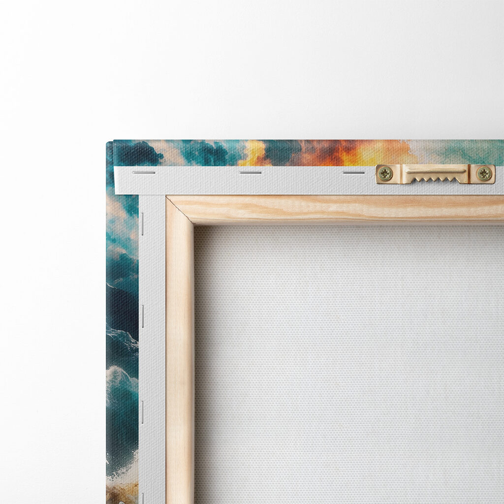 Large waves with fire and smoke Large waves with fire and smoke