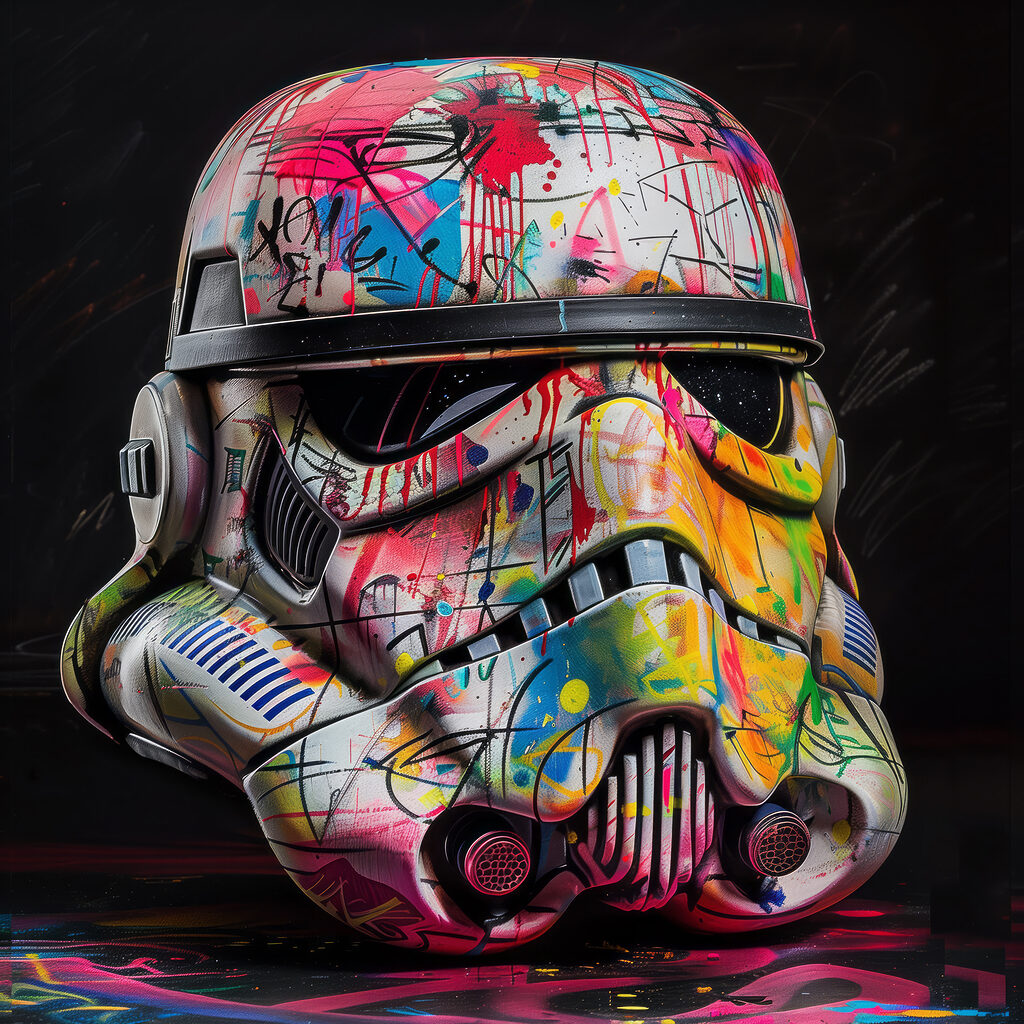 Colorful storm trooper helmet Colorful storm trooper helmet