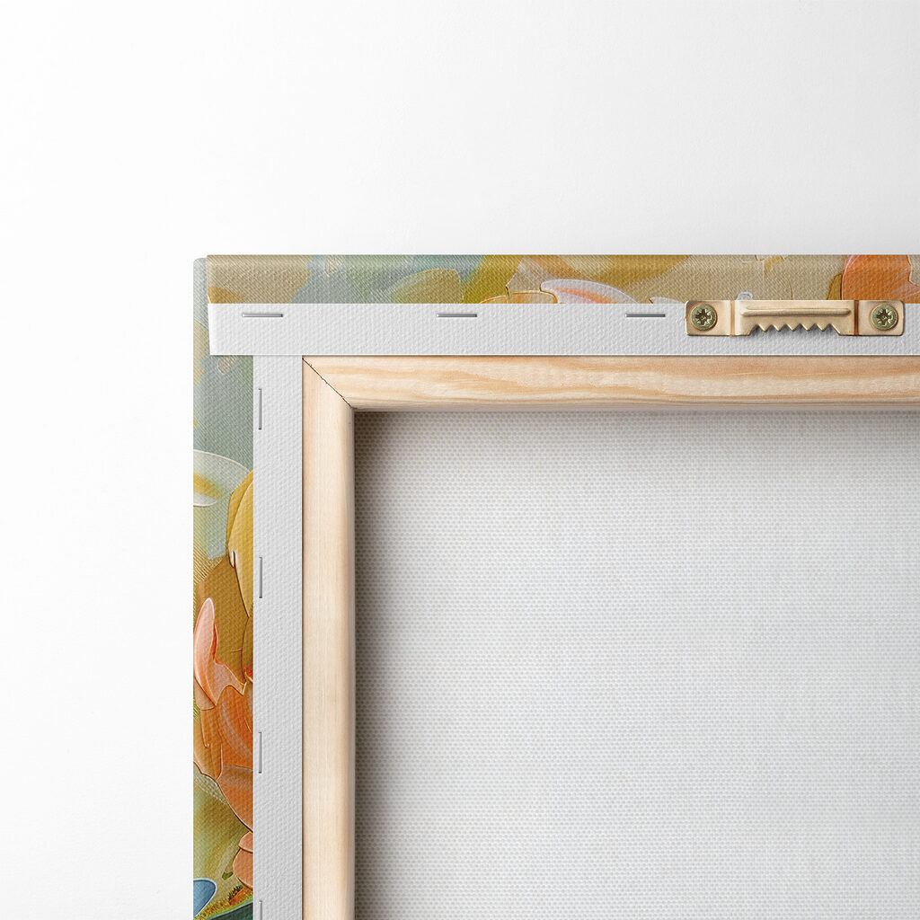 Painting of flowers on a canvas Painting of flowers on a canvas