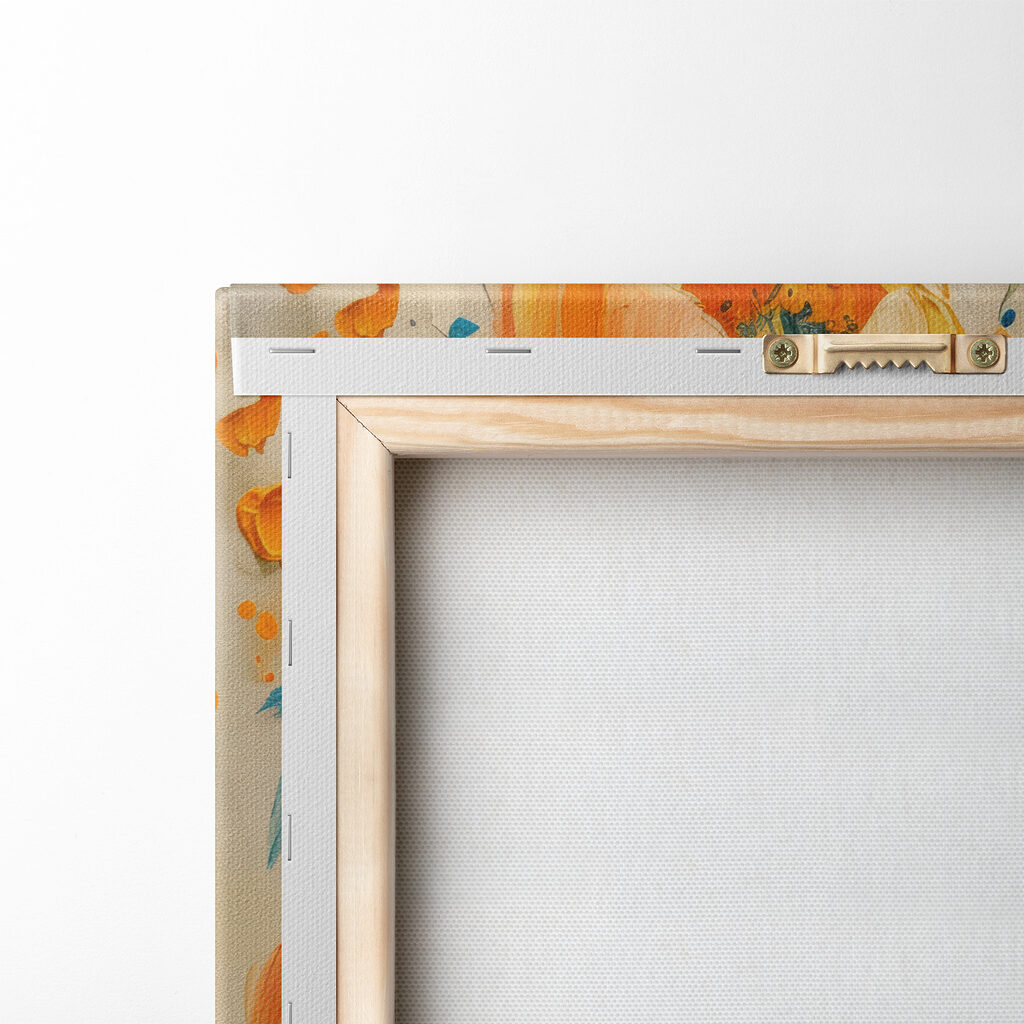 Painting of flowers on a canvas Painting of flowers on a canvas