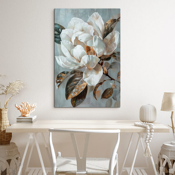 Painting of a white flower