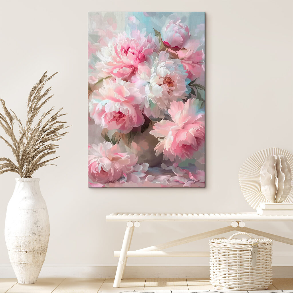 Delicate blooms in soft pastels